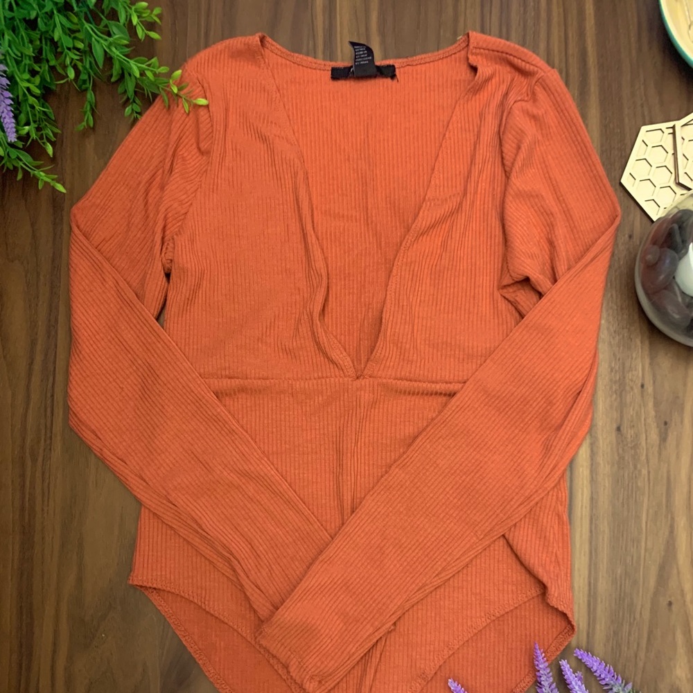 Forever 21 coral body suit
